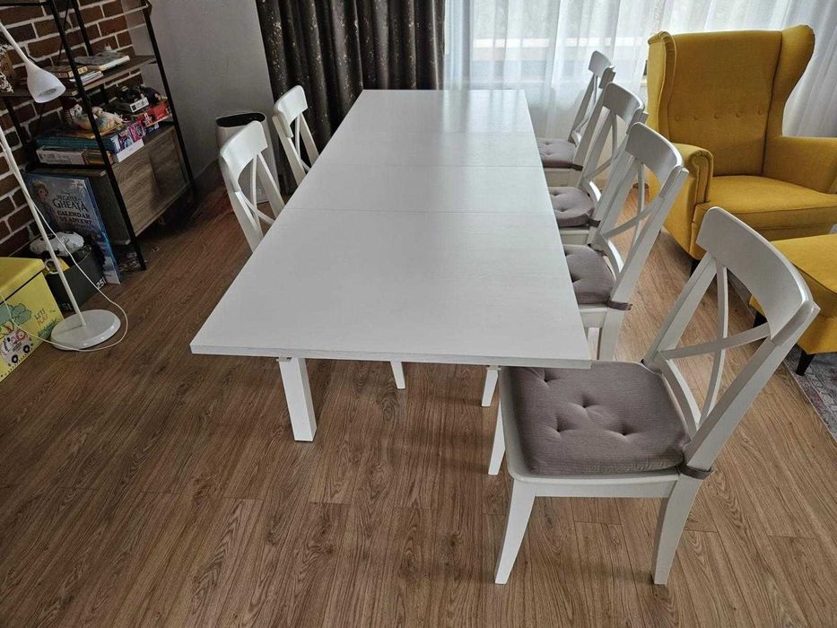 Masa extensibila cu 6 scaune