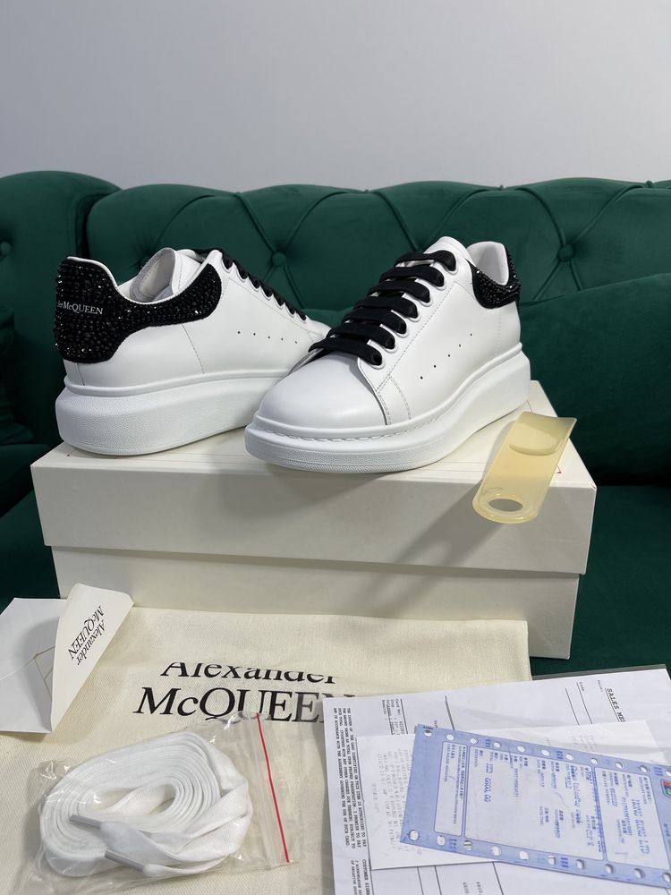 Adidasi Alexander McQueen piele naturala 100% Full Box Premium