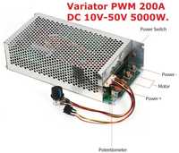 PWM 200A DC 10V-50V 5000W. Variator turatie regulator turatie motor!