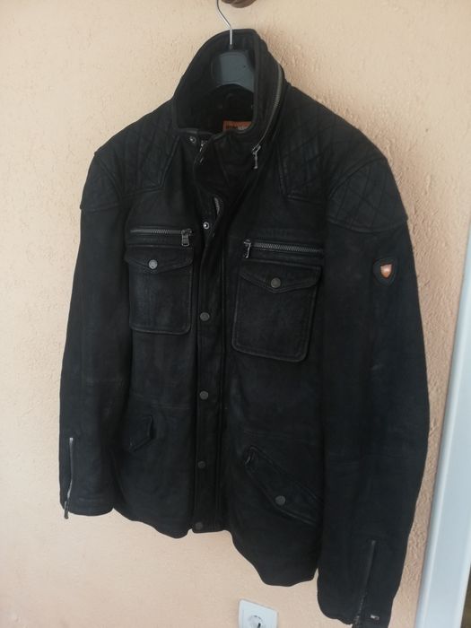 Geaca piele bărbati Emilio Adani mărimea xl