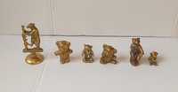 Set șase figurine ursuleți din bronz