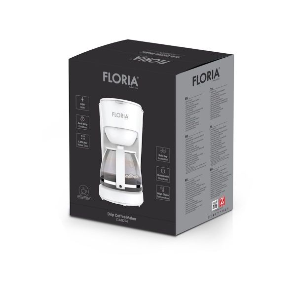 Filtru pentru cafea, putere 600W, capacitate vas 1.2l, oprire automata