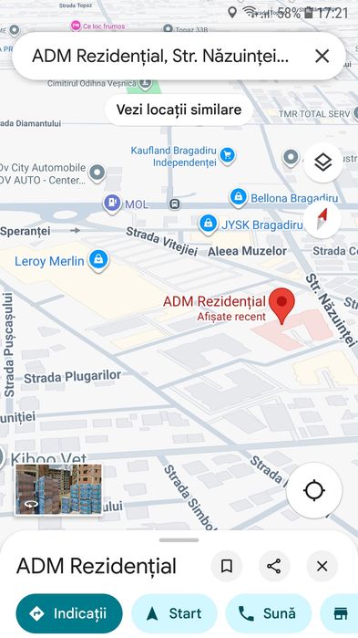 Garsonieră de Lux Bragadiru – 46 mp, mobilată complet, centrală termic