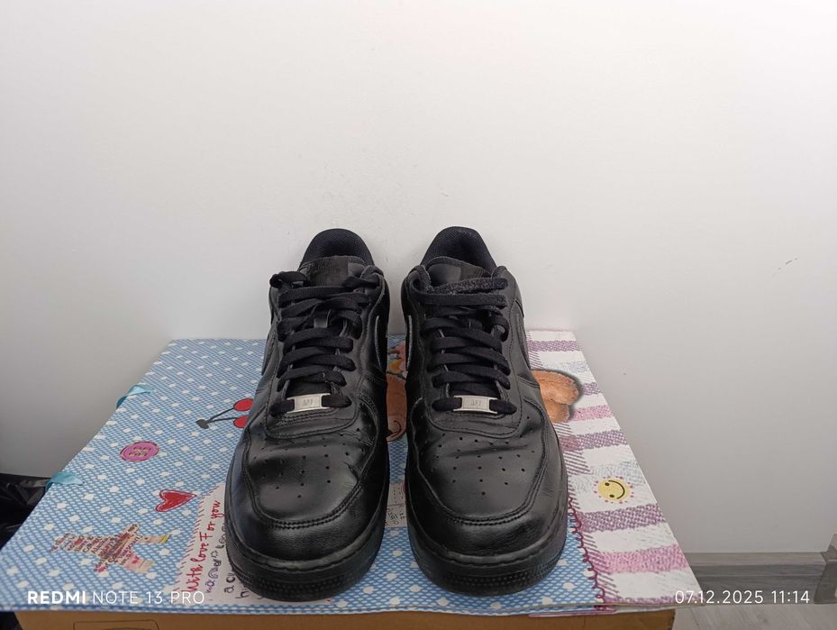 Nike Air Force 1 Low '07 Black''оригинални маратонки 46 номер