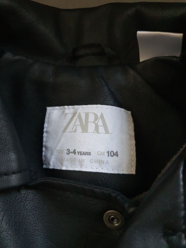 Geaca copii imitație piele Zara