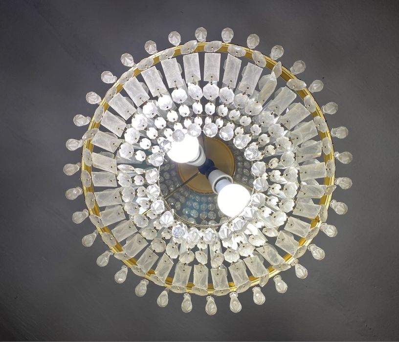 Люстра хрустальная большая