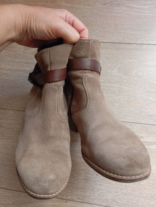Боти 39 естествен велур