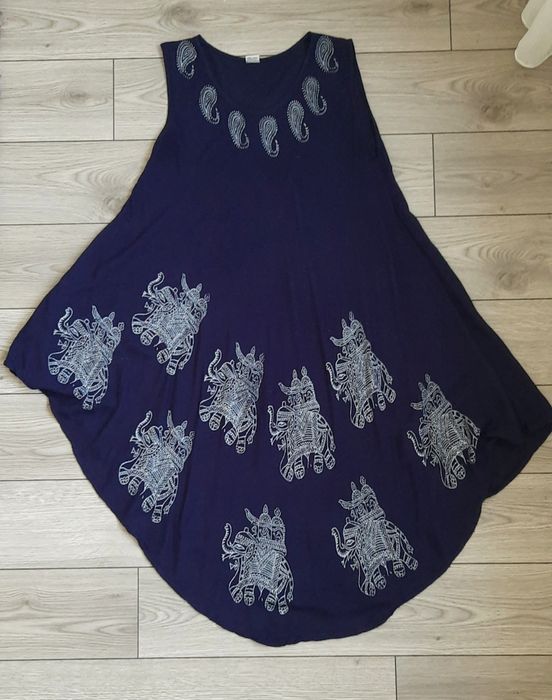 Rochie asimetrica stil indian