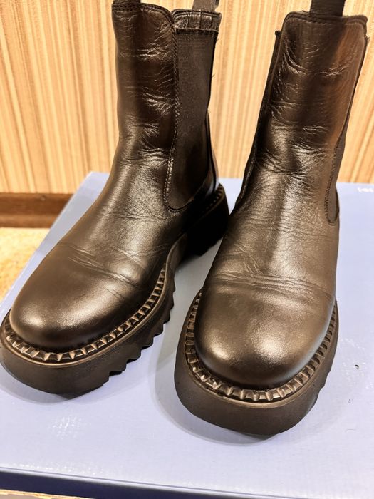 Полуспожки кожаные зима