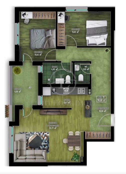 Продава се Тристаен апартамент в Пловдив, Кършияка - 121 кв.м за 1275 €/кв.м - Снимка #13