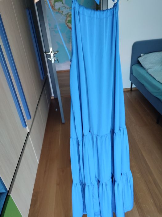 Rochie maxi albastra Oysho M