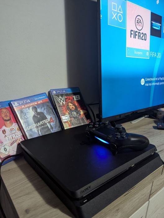 Ps4 slim 1tb 1maneta 3jocuri