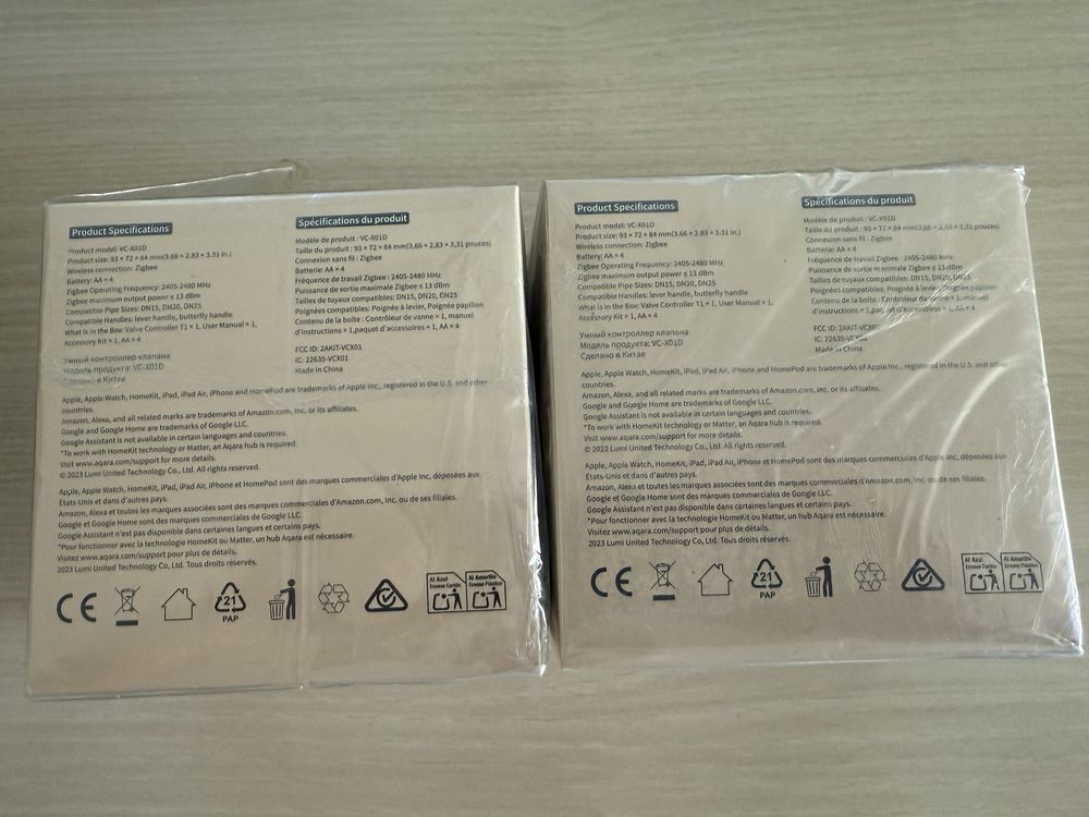 Контроллер Aqara T1 (Zigbee 3.0) для кранов - 2 шт.