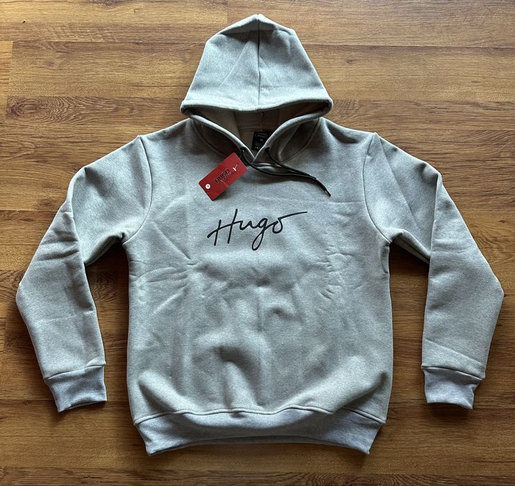 Мъжки,памучен суитчер Hugo BOSS в сиво