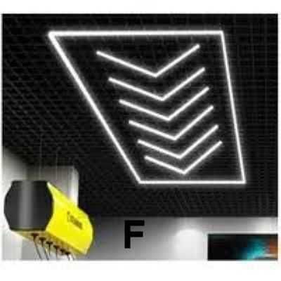 14 hexagoane led honeycomb 672w-optional app pe telefon