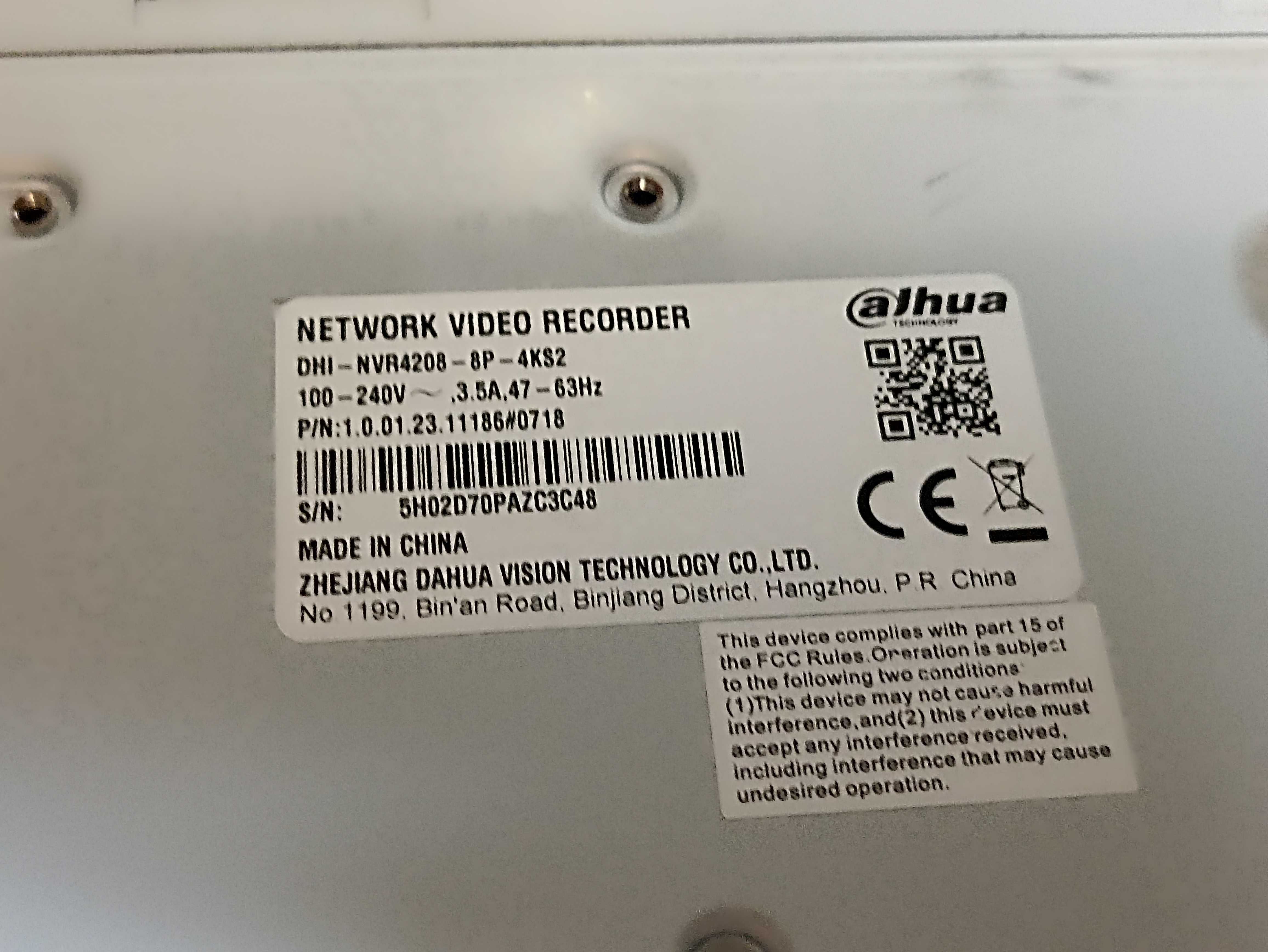 nvr hikvision ds-7608ni-k2 Nvr dahua dhi-nvr4108hs-8p-4ks2