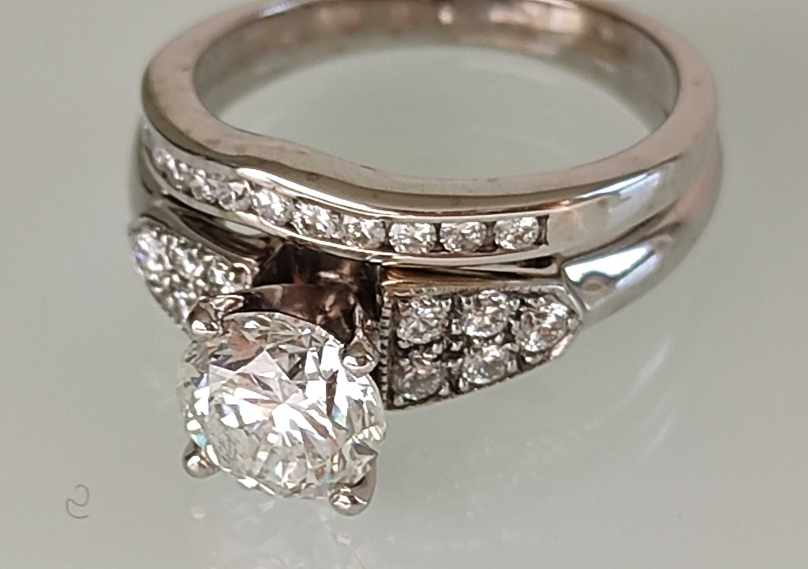 Inel logodna 14k cu diamante 1,65ct