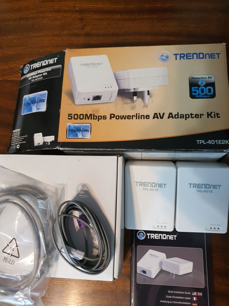 TRENDnet TPL-401E2K :: Комплект 500 Mbps Powerline AV адаптер