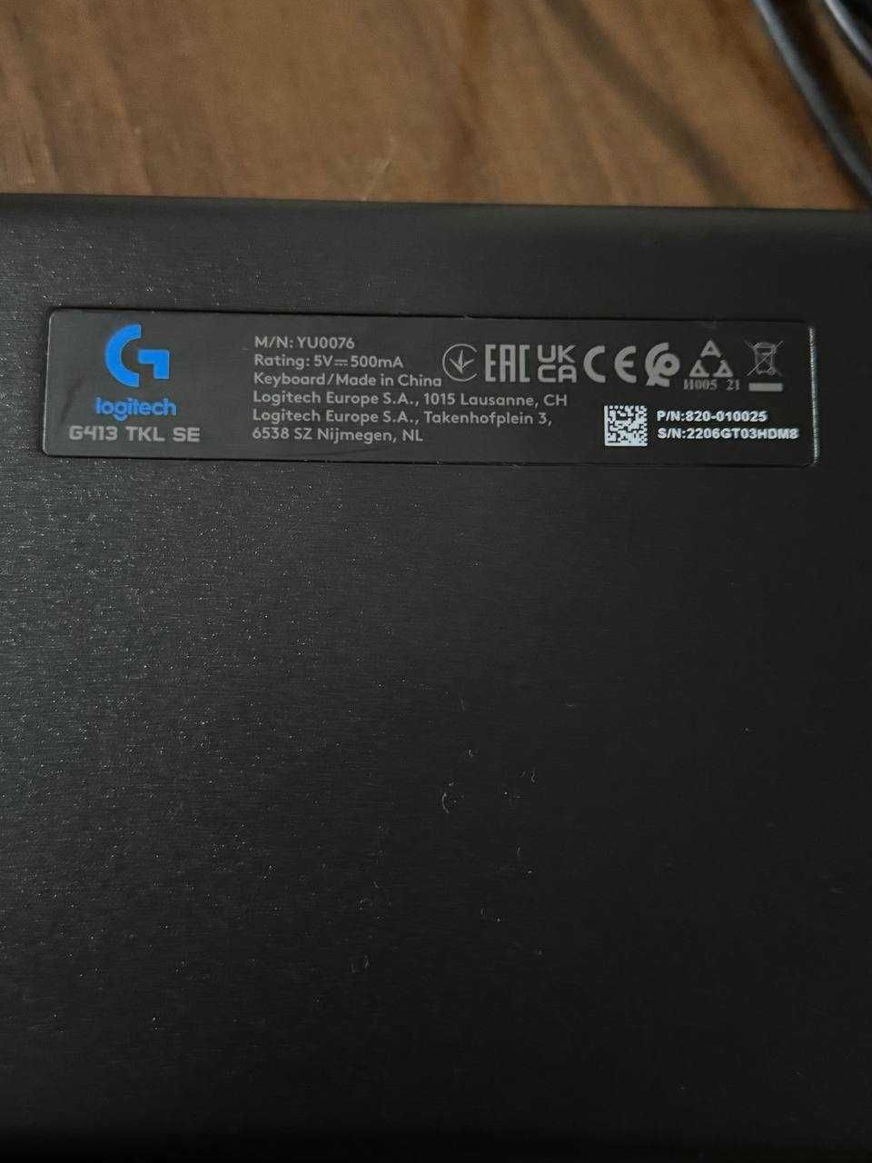 Logitech G413 TKL SE Игровая механическая клавиатура