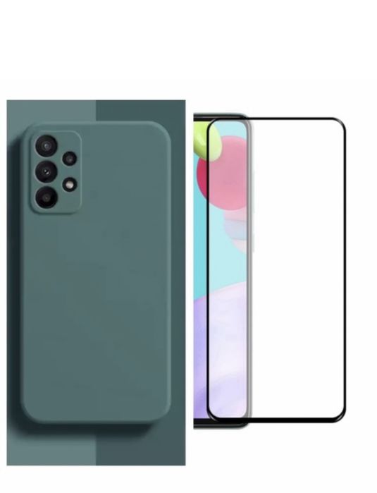 Husa XCAS Catifea+Folie Sticla Samsung A07/A12/A13/A14/A15/A16/A06/A17