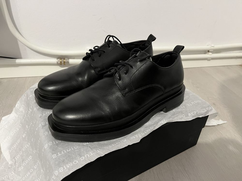 Pantofi din piele neagra Massimo Dutti, marimea 41 - barbati