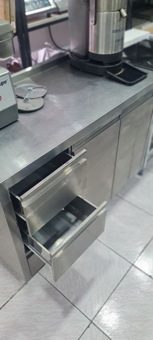 Стол тумба из нержавеющей стали