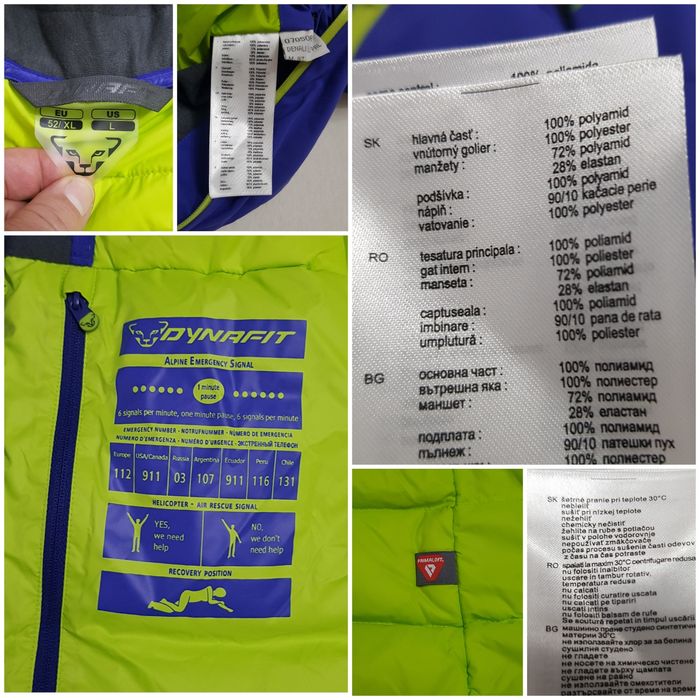 Jachetă puf Dynafit Denali ultralight, Windstopper Active Shell, nr XL