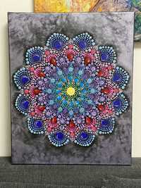Tablou pictat manual Mandala - cadoul perfect