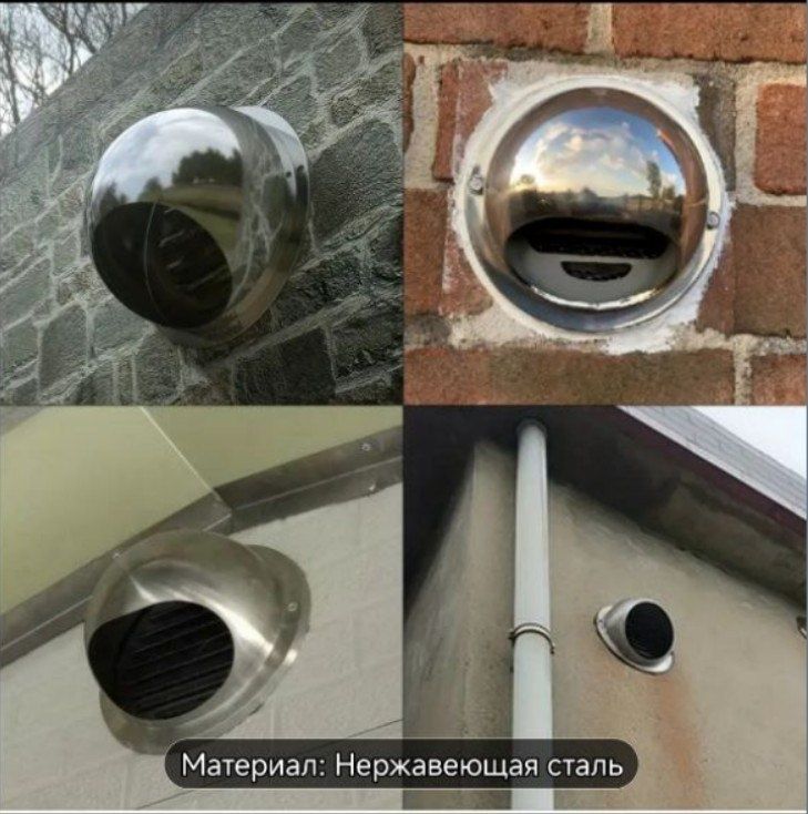 Водонепроницаемая крышка воздуховода из нержавеющей стали.