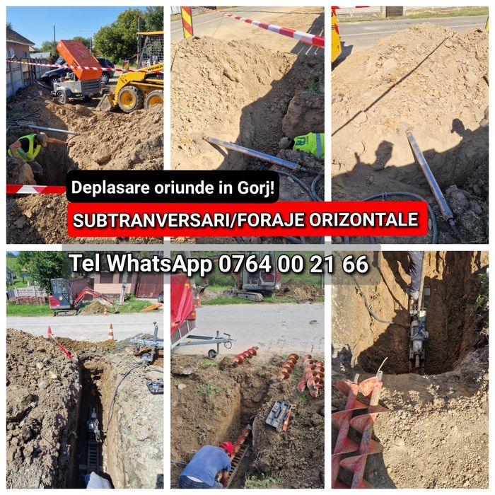 Subtraversari foraje orizontale Gorj