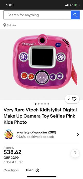 Ceas fetițe original ,rezistent la apă ,curea reglabilă