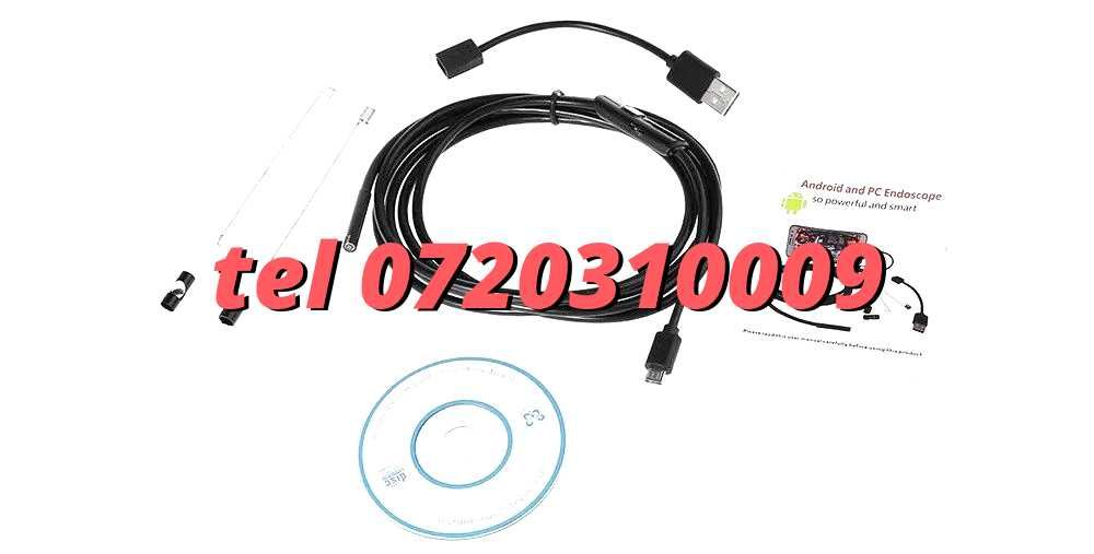 2 M Camera Endoscop boroscop 6 Led Inspectii Tehniceinstalatii