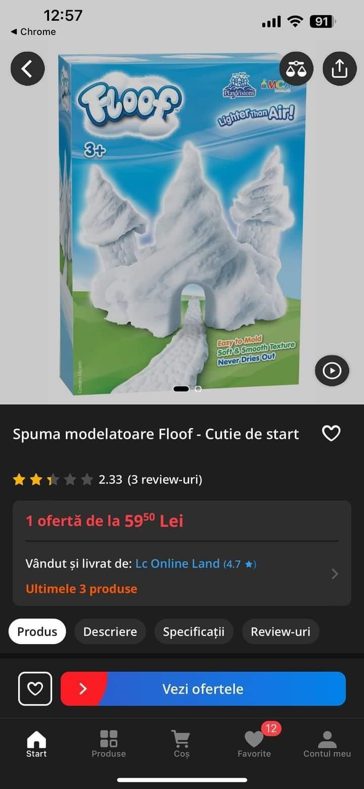 Zăpadă artificiala Floof copii