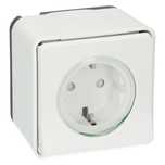 SCHNEIDER ELECTRIC - Влагозащитен контакт MUR39034 Mureva Styl бял