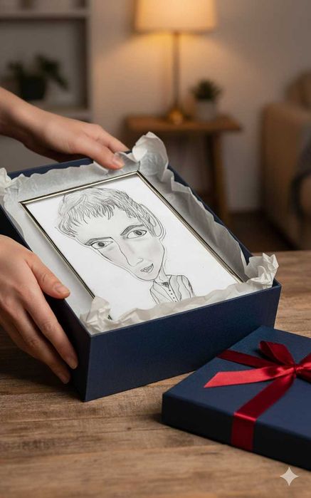 Caricaturi la comanda portret creion