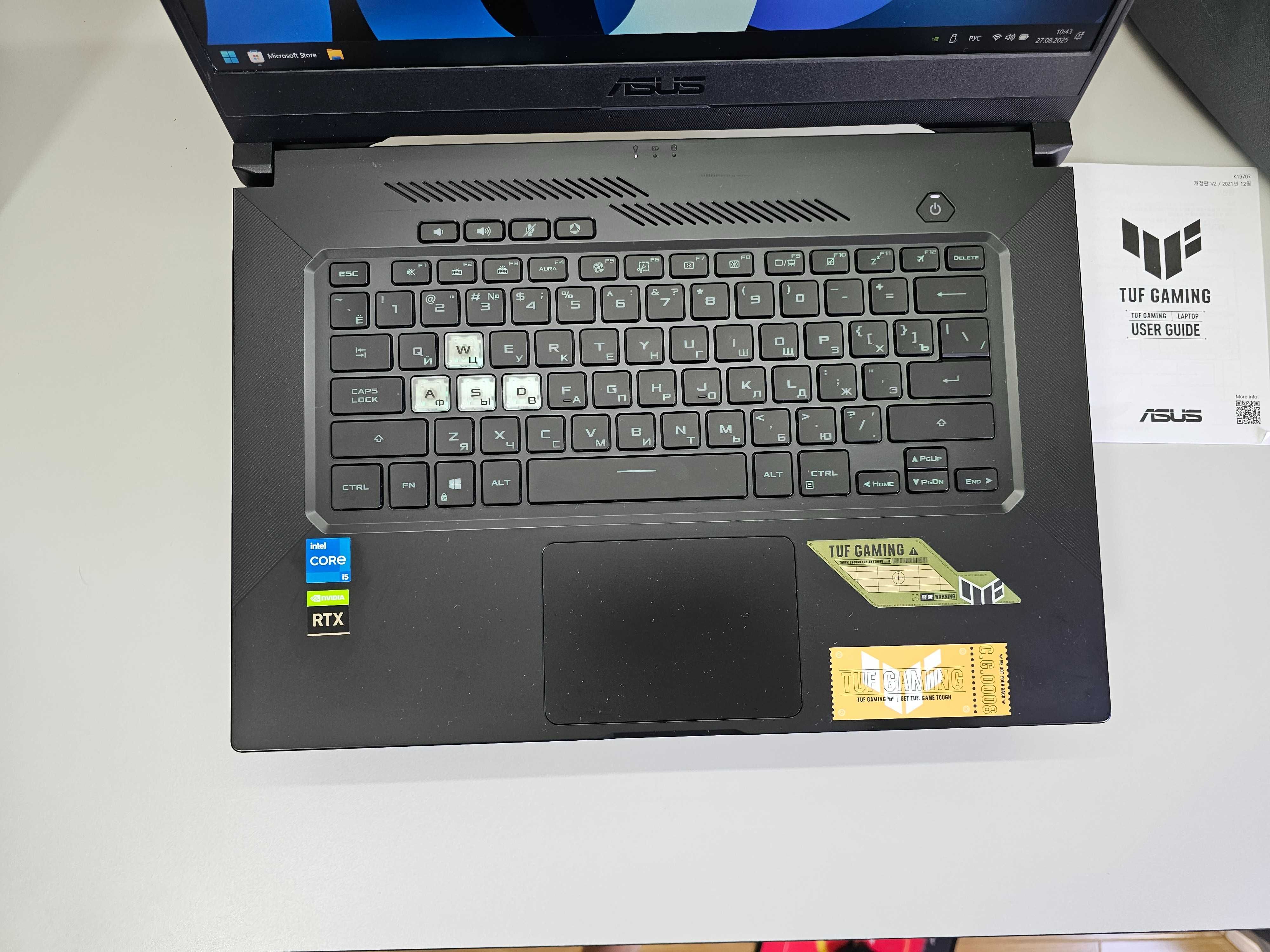 ПРОДАМ Asus TUF F15 FX516PM Ноутбук Core™i5-11300H/8GB/512SSD/RTX3060.
