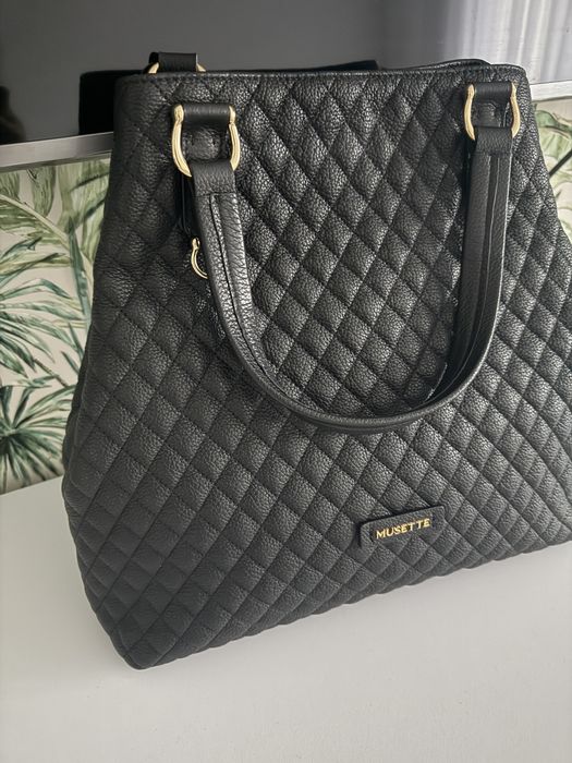 Geanta din piele naturala Musette model Arnela