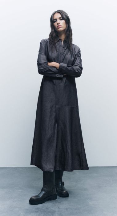 Платье миди ZARA новая