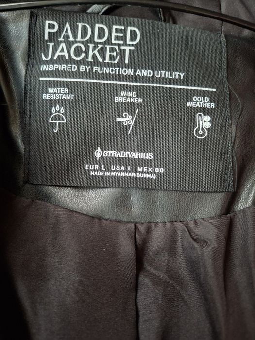 Кожено зимно яке Stradivarius