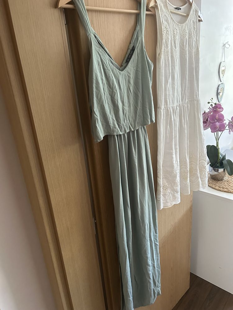 Ленена рокля Massimo Dutti и Zara - S, XS размер