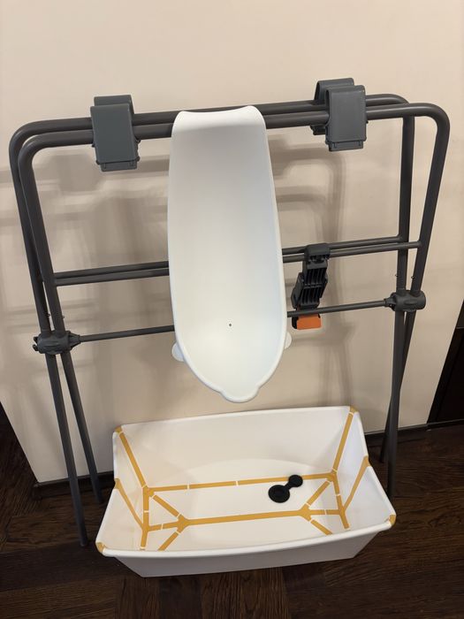 Stokke, стойка, подложка за новородено, вана
