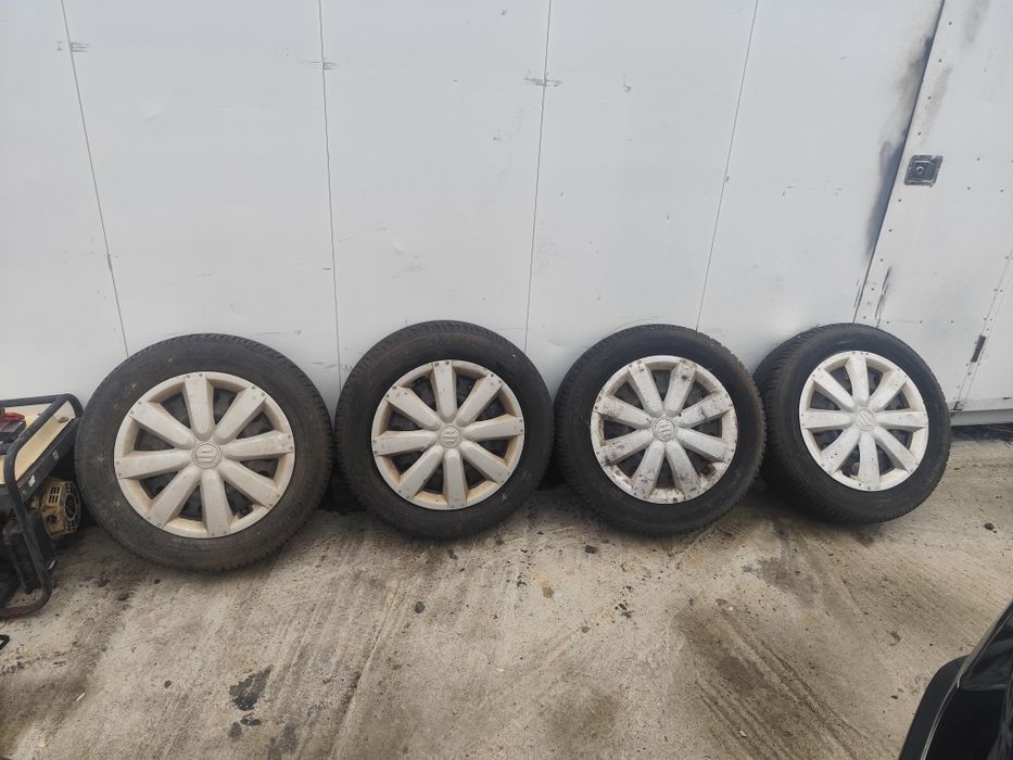 Set 4 jante Suzuki SX4 cu anvelope M+S 215/60R16.