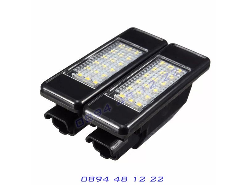 LED Плафони PEUGEOT 207 307 и 308 407 за CITROEN C3 C4 Заден Номер ЛЕД