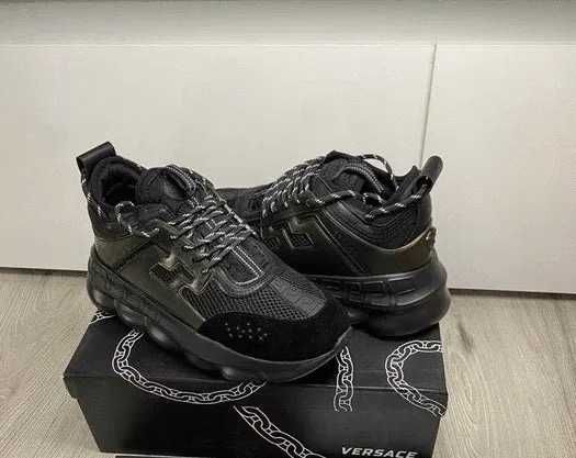 Adidasi Versace Premium Black (Livrare cu verificare)