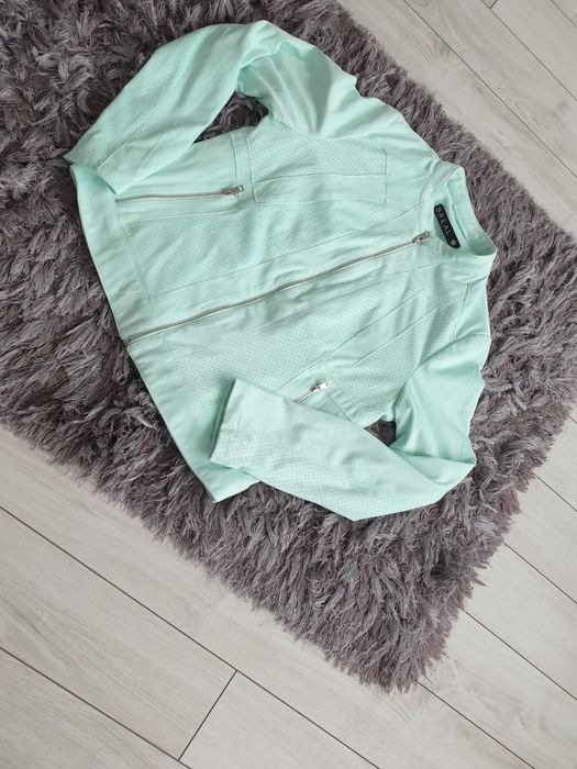 Geaca superba verde menta marime L