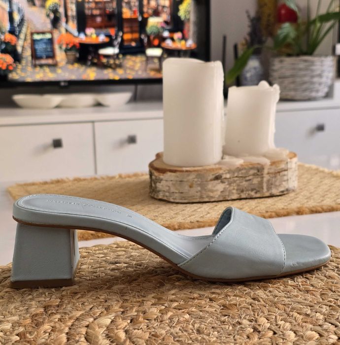 Saboți din piele ecologica Pull&Bear