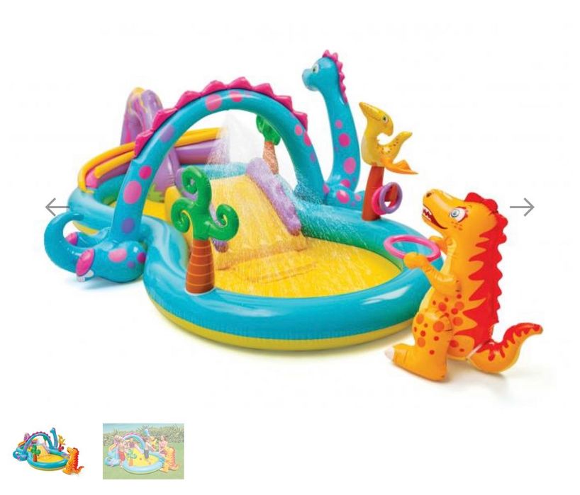 Надуваем басейн атркцион за деца Intex