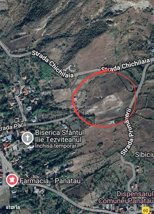 Teren extravilan 10000 mp, com Panatau