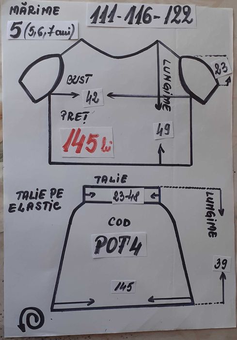 Costum popular pentru copii