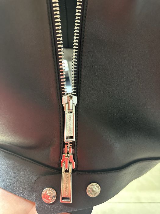 Кожено яке чисто ново DSQUARED 2 Оригинално истинска кожа